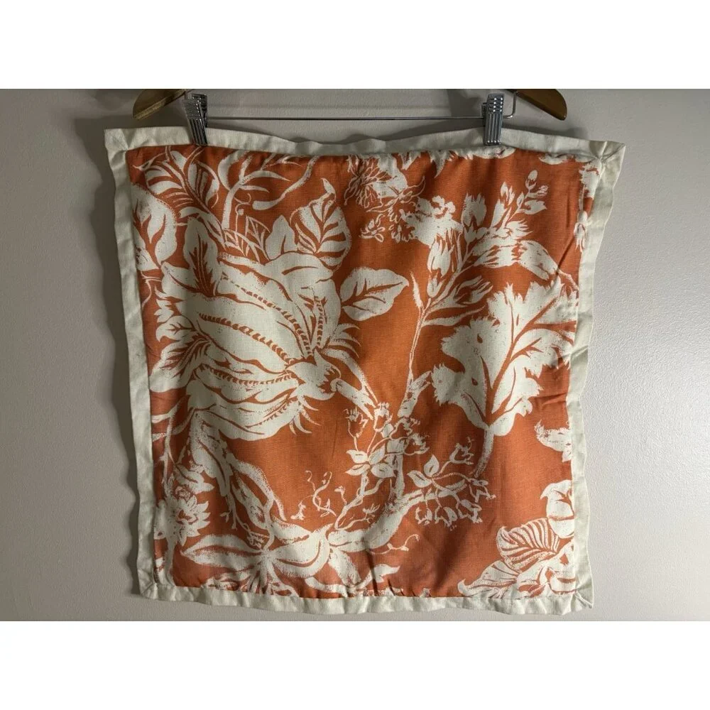 Pottery Barn Palampore Pillow Cover Floral Cotton Linen 20x20 Tree Flower